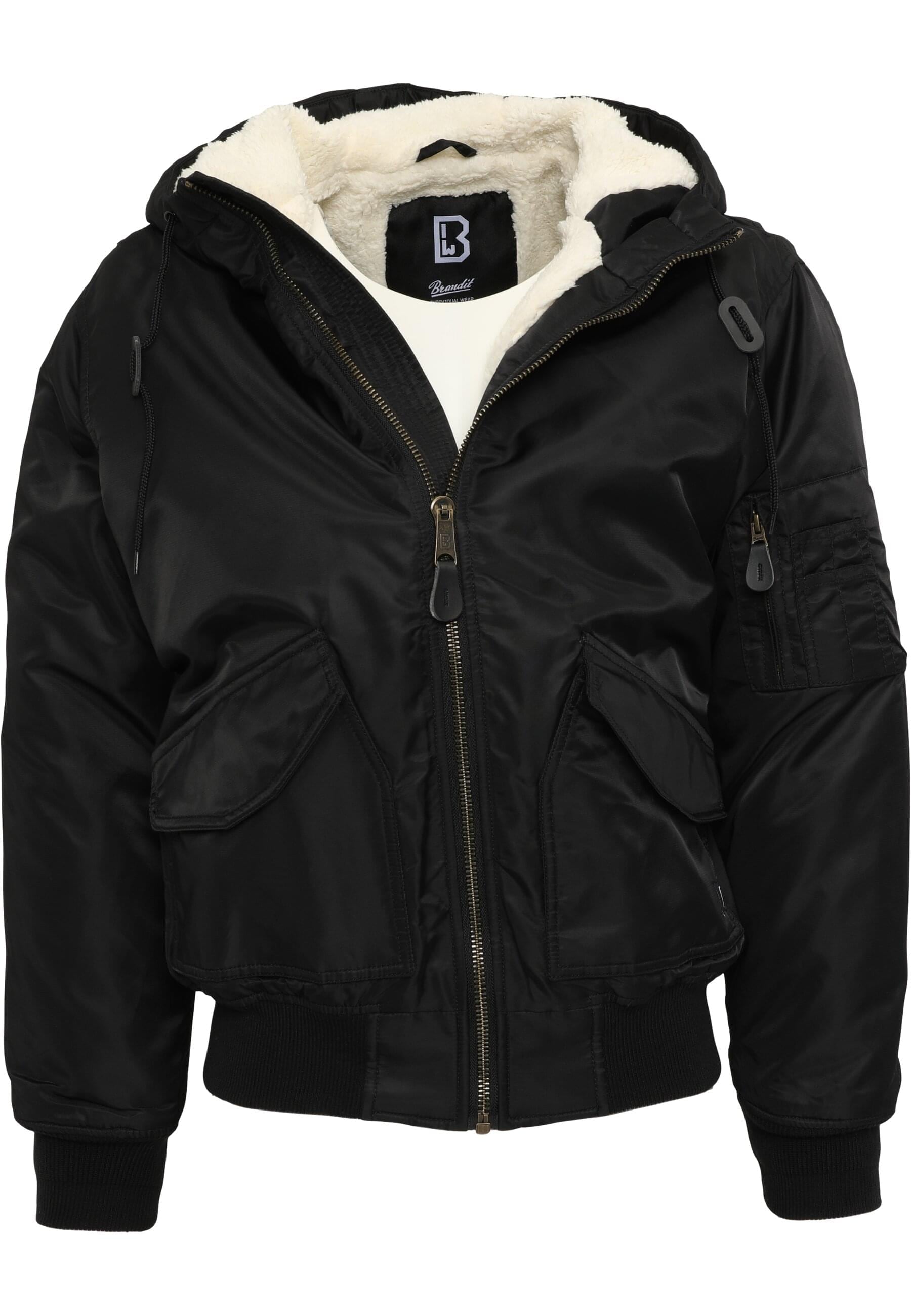 Bomberjacke »Brandit Herren CWU Jacket hooded«, (1 St.), mit Kapuze