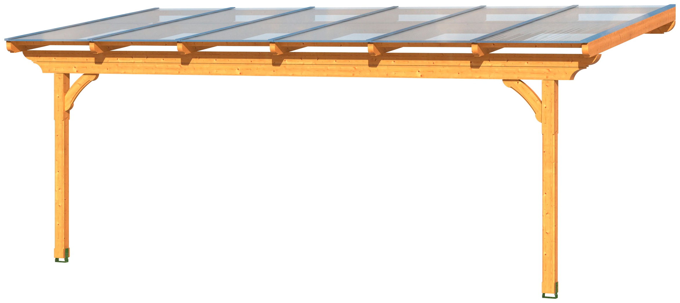 Skanholz Terrassendach »Ravenna« 648 cm Breite, verschiedene Tiefen