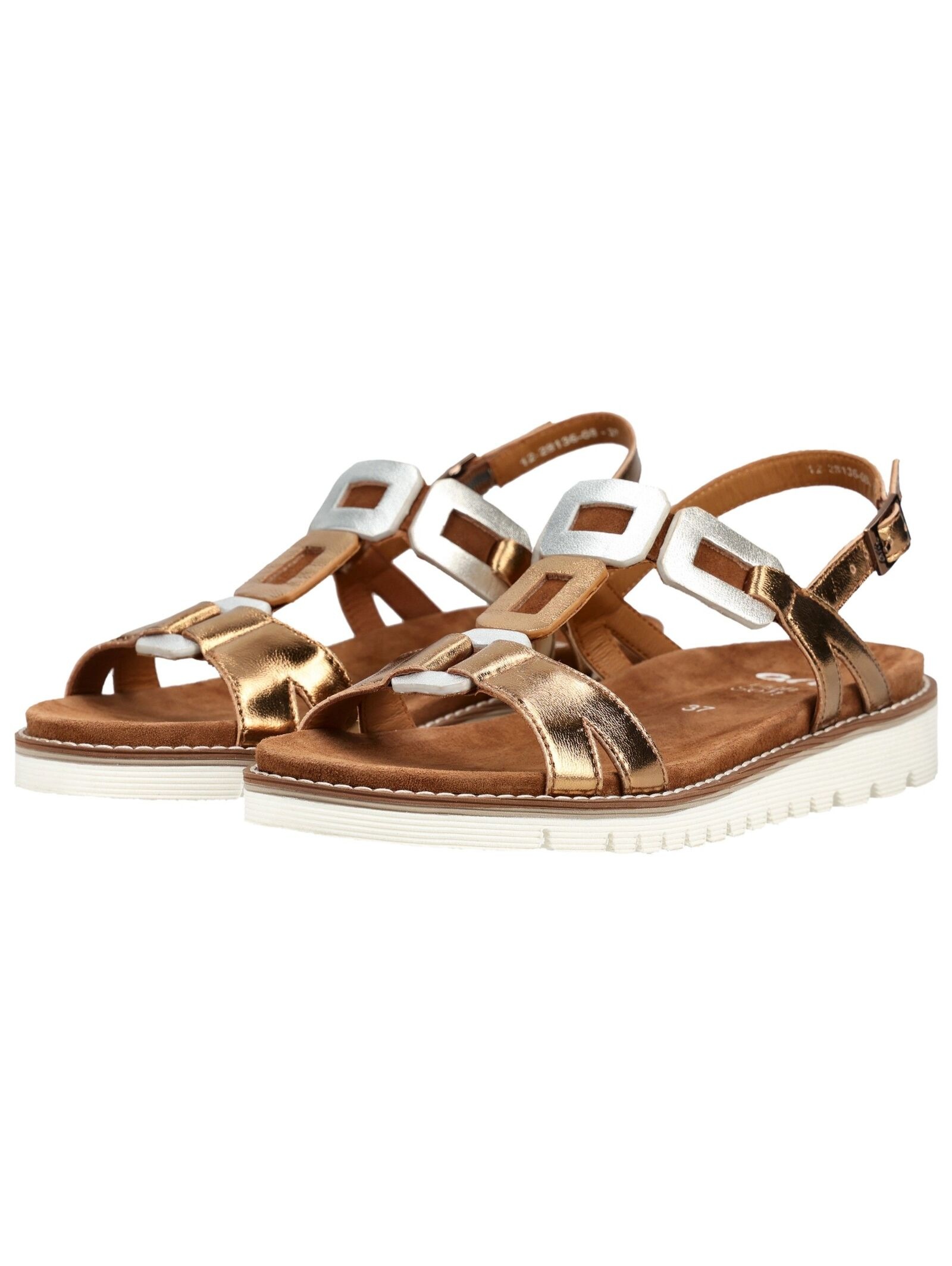 Ara Sandals Smooth Leather Women's Whisky 40 3