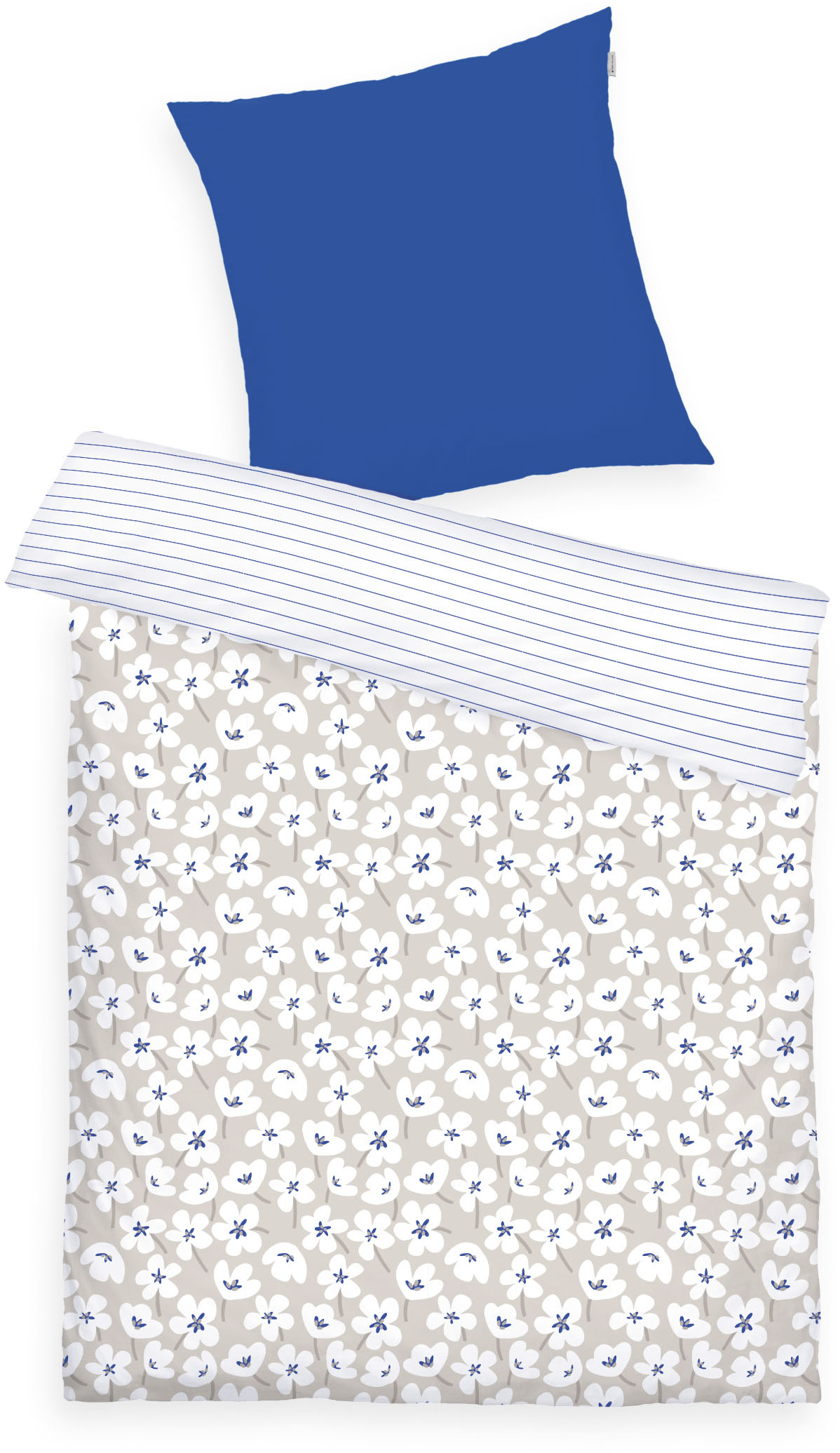 Thumbnail - TOM TAILOR HOME Bettwäsche "FRESH FLOWERS 135x200cm, 155x220cm oder 200x220cm" 2 Stk. new bedroom, mit farbigem Markenre...