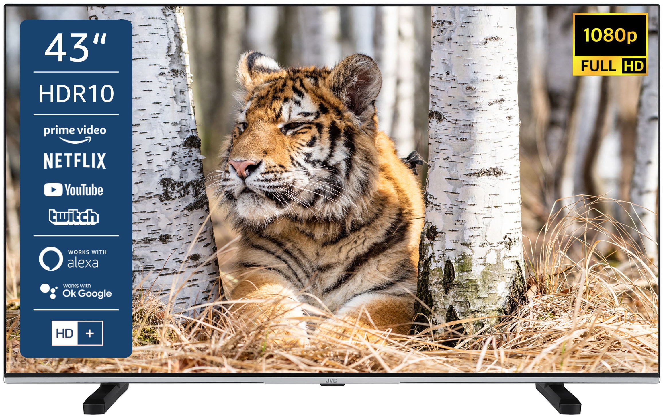 LED-Fernseher BAUR 108 JVC cm/43 »LT-43VFE5155«, HD, Smart-TV | Zoll, Full
