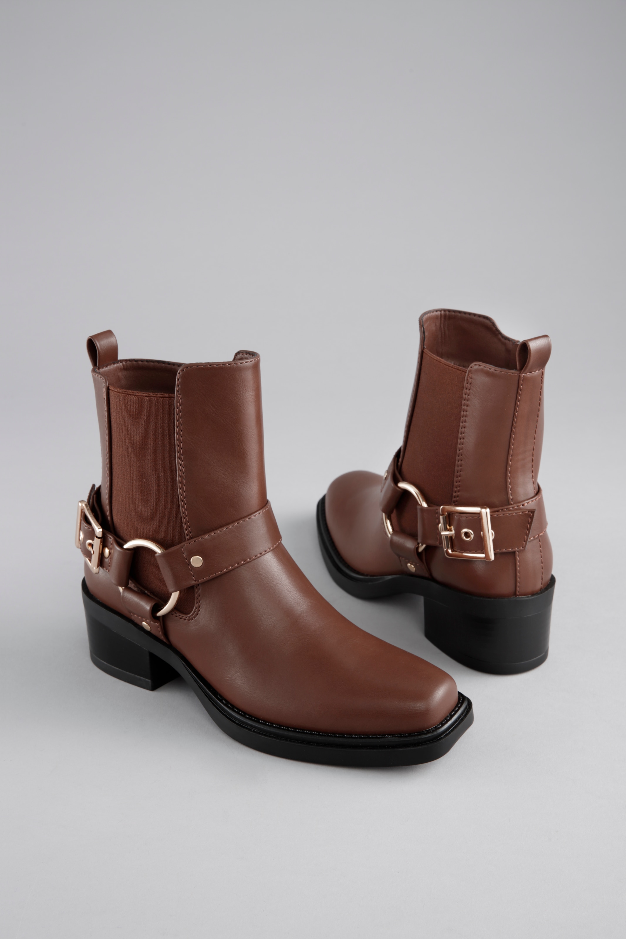 Aniston SHOES Westernstiefelette, Cowboyboots, Blockabsatz, mit Stretcheins günstig online kaufen