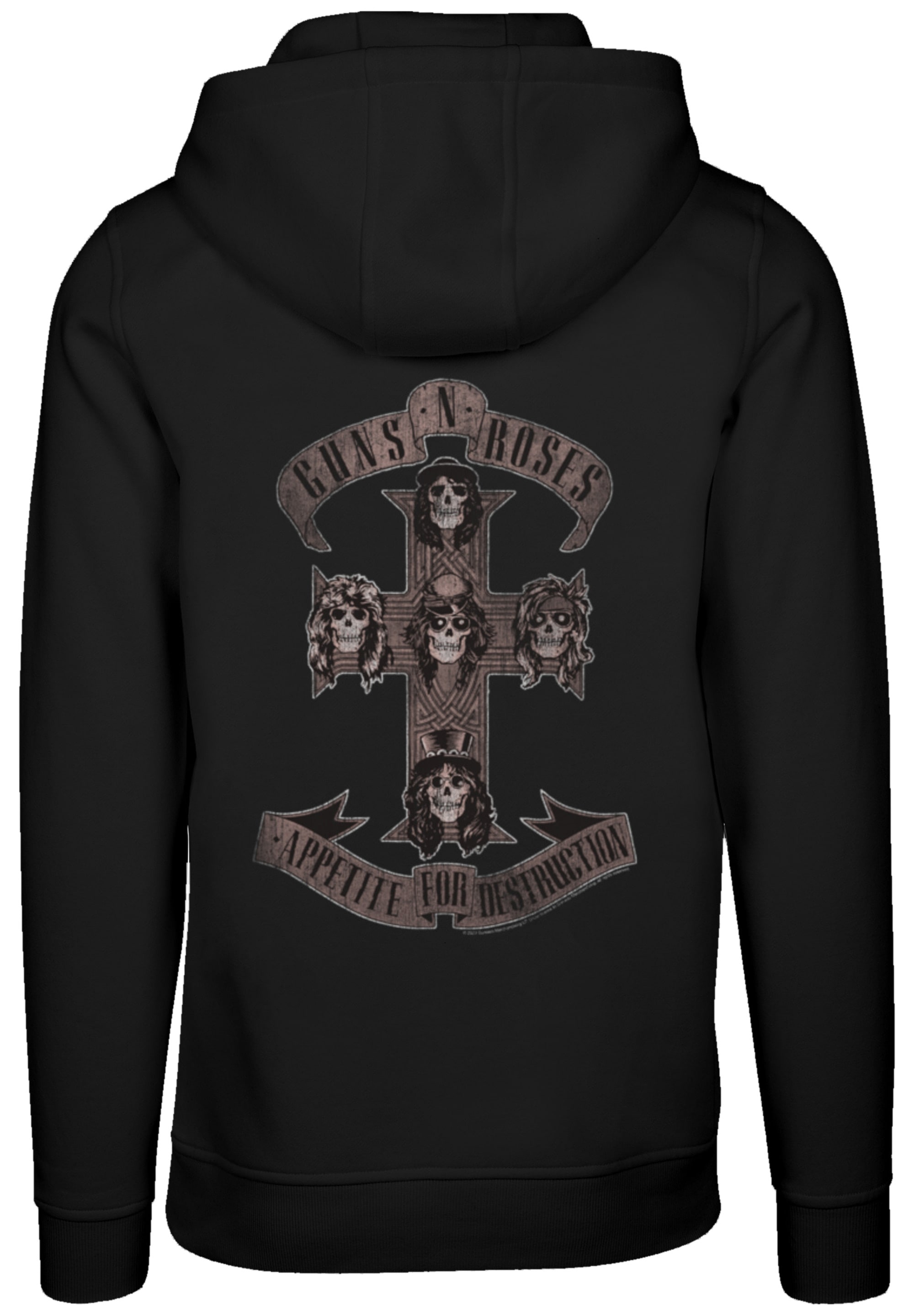 F4NT4STIC Kapuzenpullover »Guns 'n' Roses Appetite for Destruction Sepia«, Premium Qualität
