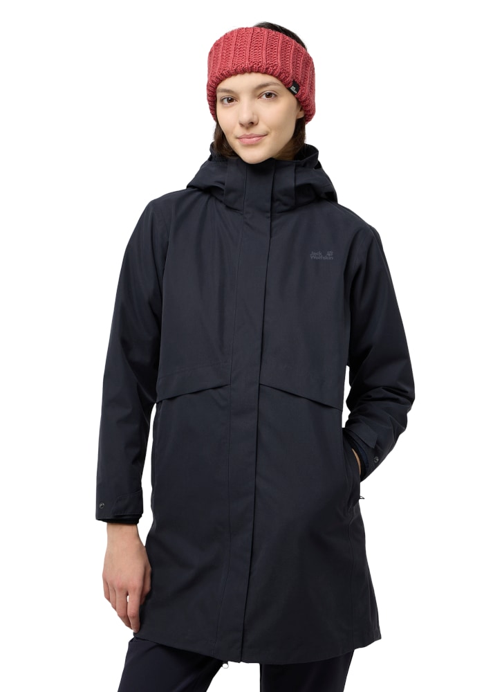 Jack Wolfskin 3-in-1-Funktionsmantel "BAYLIGHT 3IN1 COAT W" 3-in-1 Mantel, warm, wasserdicht und winddicht