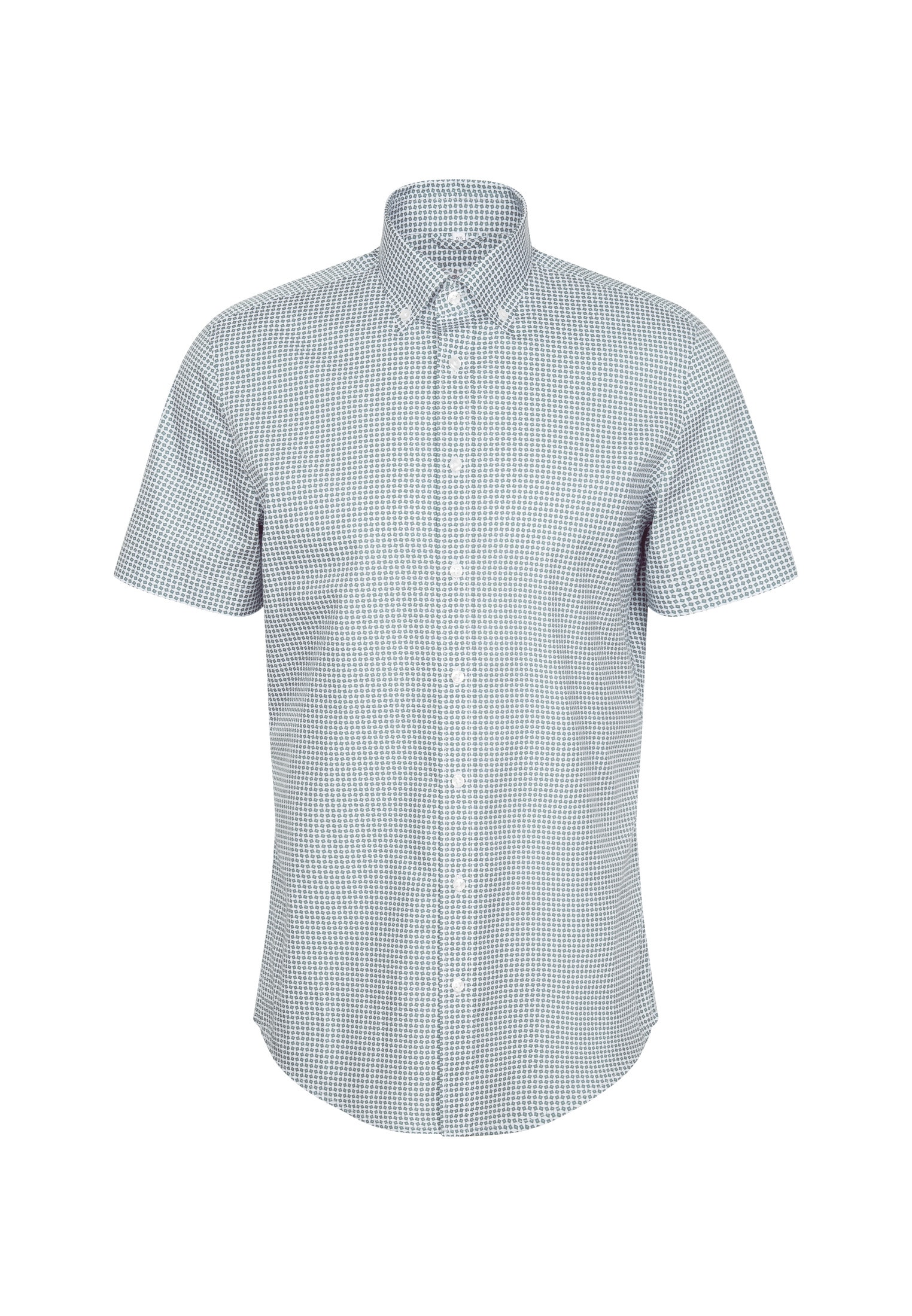 seidensticker Businesshemd »Slim«, Slim Kurzarm Button-Down-Kragen Druck