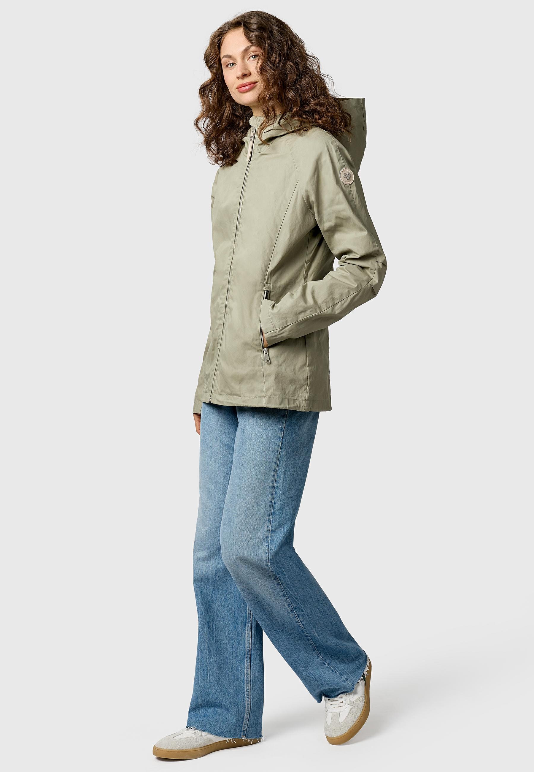 Ragwear Outdoorjacke »Dizzea Vintage YOUMODO« mit Kapuze Beschichtete Baumwoll-Jacke für den Übergang