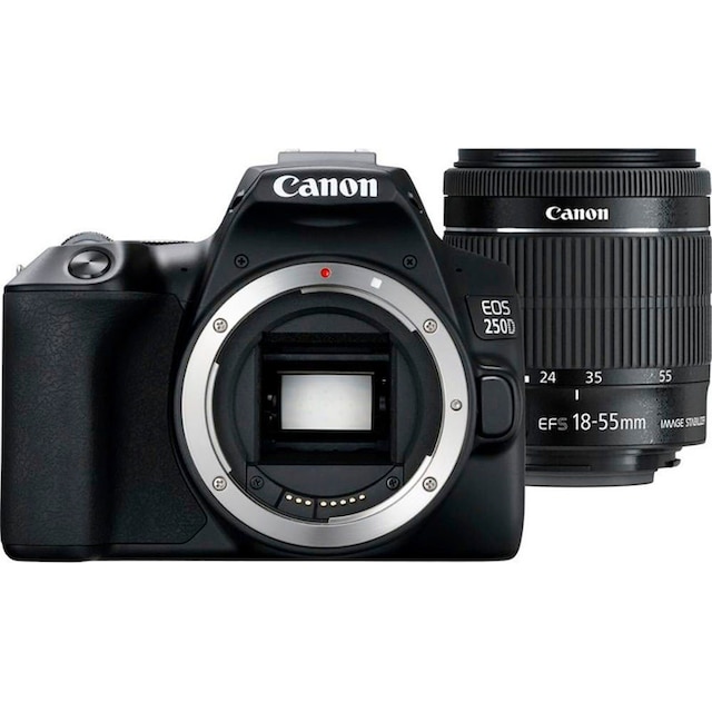 Offizieller Online-Shop Canon Systemkamera »250D + EF-S III EF-S 24,1 + BAUR | 18-55mm f/3.5-5.6 f/3.5-5.6 SB130 MP, Kit«, III, 18-55mm Bluetooth-WLAN