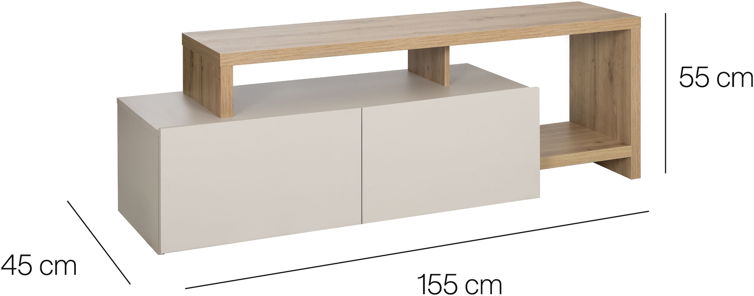 Gami TV-Board »CRAFT«, TV-Möbel mit 2 Türen