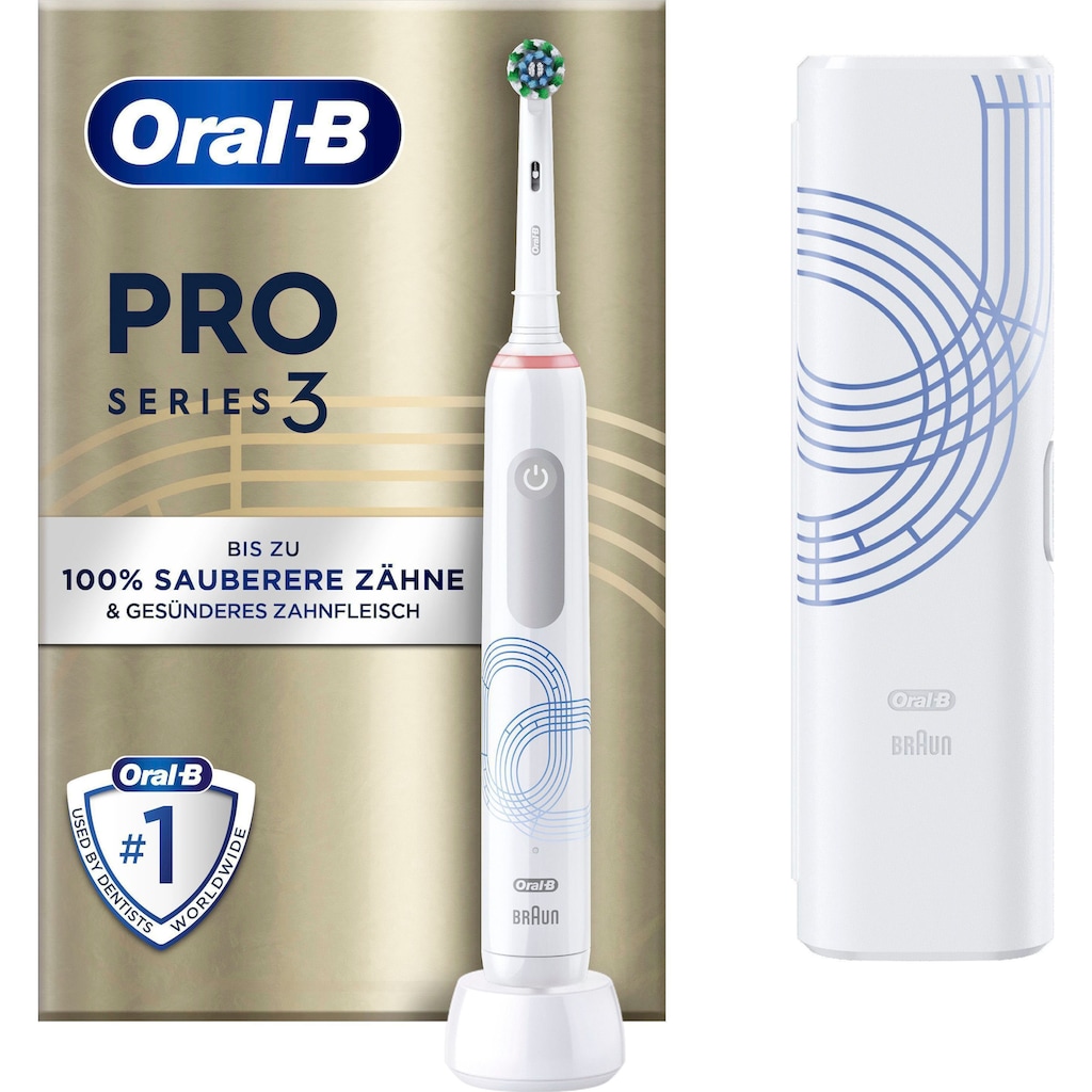 Oral-B Elektrische Zahnbürste »Pro 3 3500 Special Edition«, 1 St. Aufsteckbürsten, 360°-Andruckkontrolle