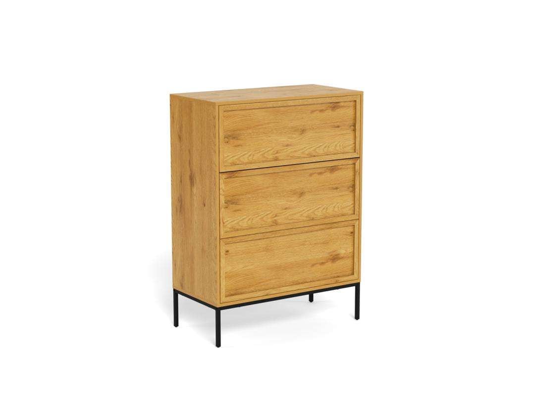 ACTONA GROUP Kommode »Schubladenschrank« Kommode, 3 Schubladen, 80x40x110