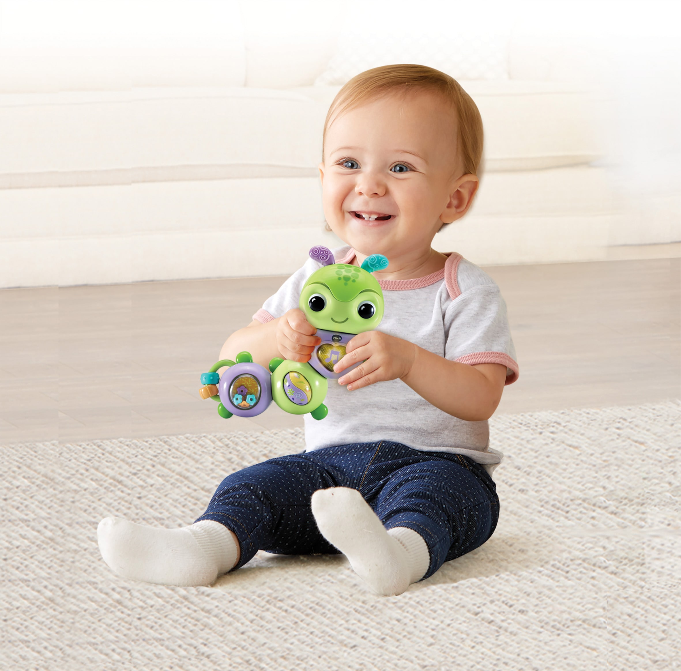 Vtech® Greifspielzeug »VTechBaby, Drehspaß-Raupe«, mit Licht und Sound