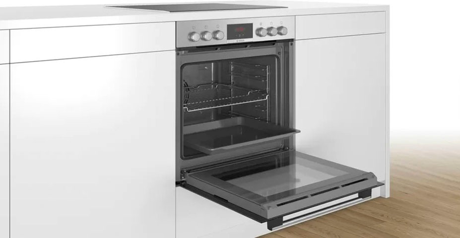 BOSCH Flex-Induktions-Herd-Set »HND415LS61«, mit Teleskopauszug nachrüstbar