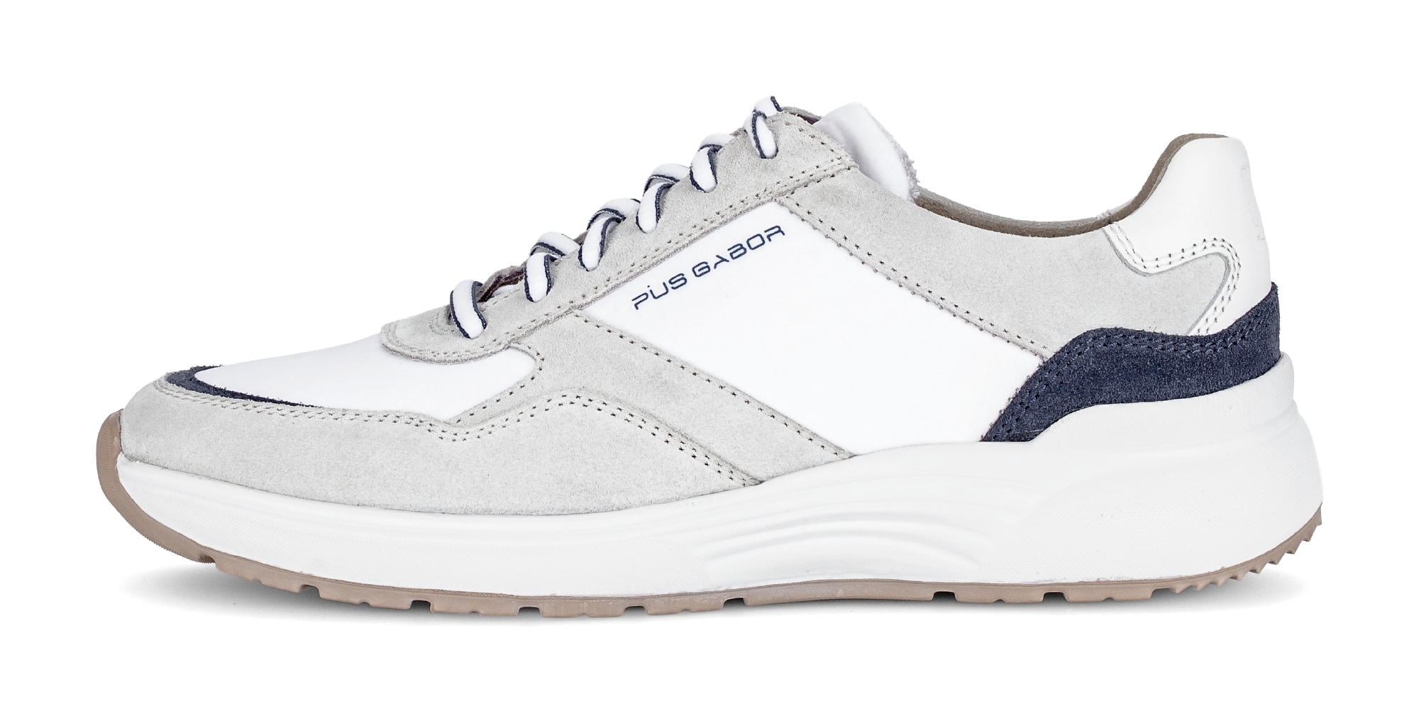 Pius Gabor Sneaker  , Freizeitschuh, Halbschuh, Schnürschuh mit Kontrastbesätzen, G-Weite
