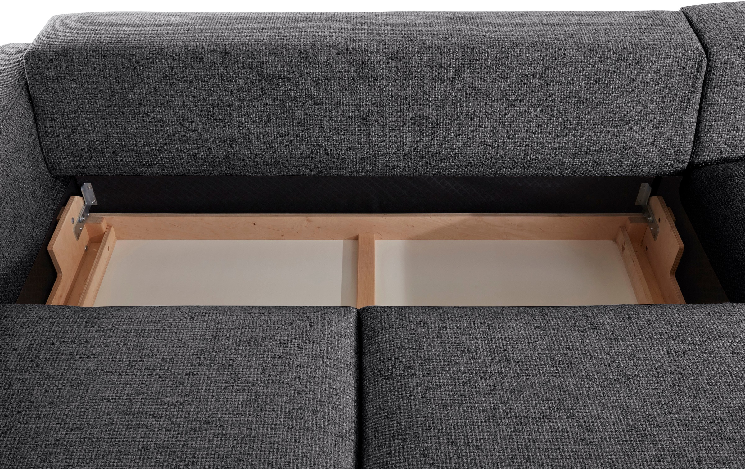 Places of Style Ecksofa »Bloomfield, bequem und elegant, L-Form«, wahlweise mit Bettfunktion und Bettkasten