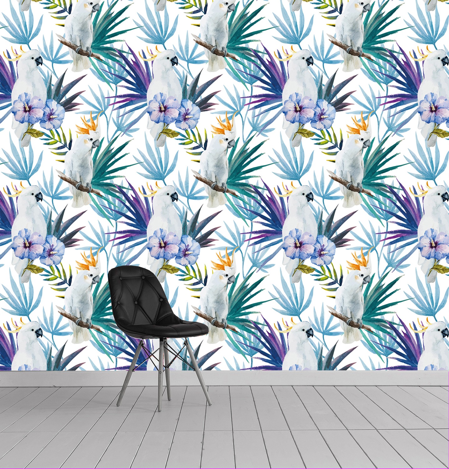 queence Vinyltapete »Art«, floral-geblümt-gemustert-Motiv, 90x250cm, selbstklebend, kinderleichte Anbringung, Sticker