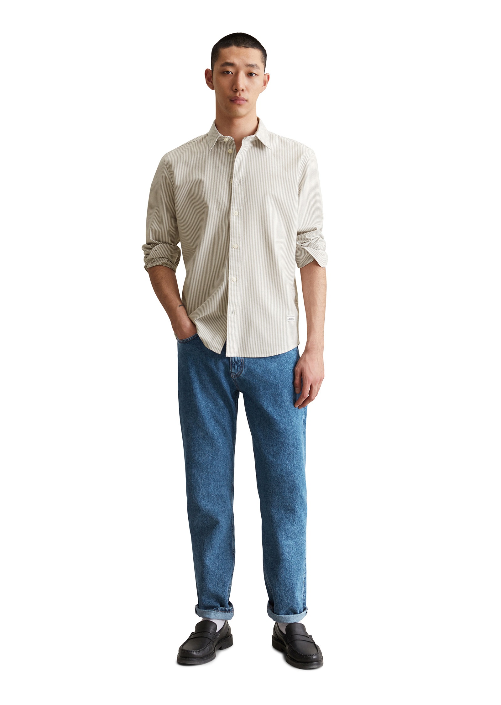 Marc O'Polo DENIM Langarmhemd »aus reiner Bio-Baumwolle«