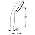 Grohe Handbrause »Tempesta Neu 100«, (1 tlg.), mit 3 Strahlarten und Durchflusskonstanthalter