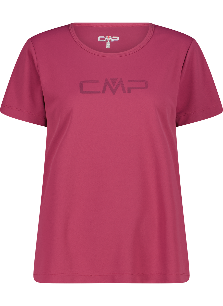CMP Funktionsshirt "WOMAN CO T-SHIRT" für Erwachsene, mit sportlichem Stil, Kurzarm, gerader Abschluss