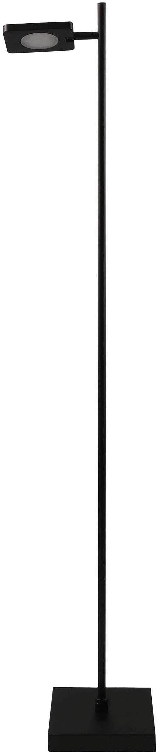 näve LED Stehlampe »Lupa«, 1 flammig, Leuchtmittel LED-Modul | LED wechselbar, Akkuleuchte, USB-C Kabel, schwarz, dimmbar(Touch), Schirm drehbar