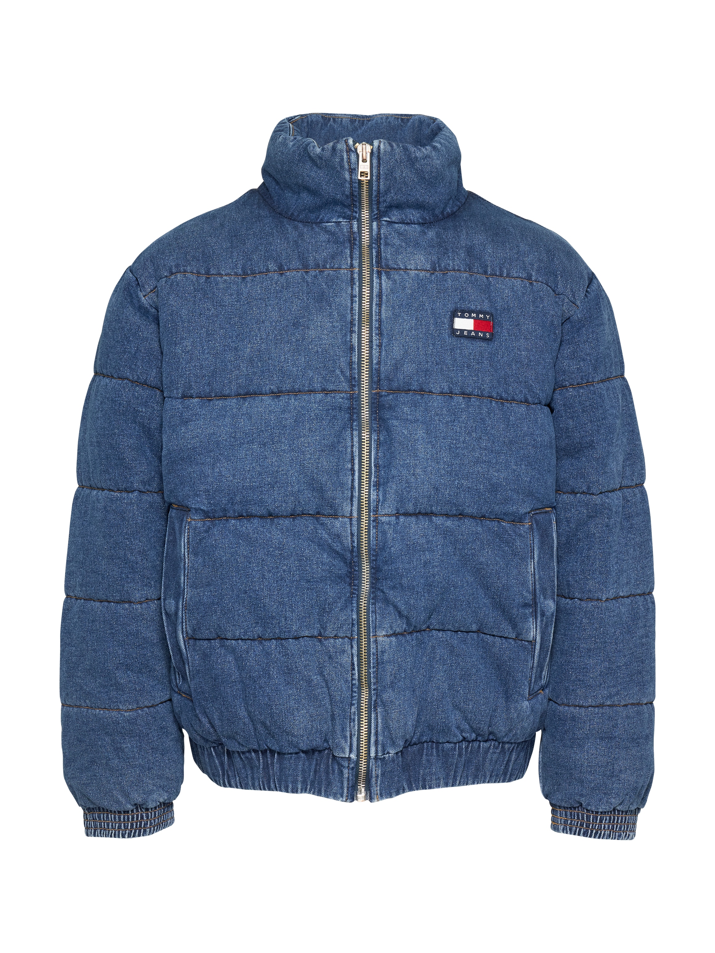 Tommy Jeans Steppjacke "DENIM PUFFER JKT DH6051", mit bestickten Markenlogo günstig online kaufen