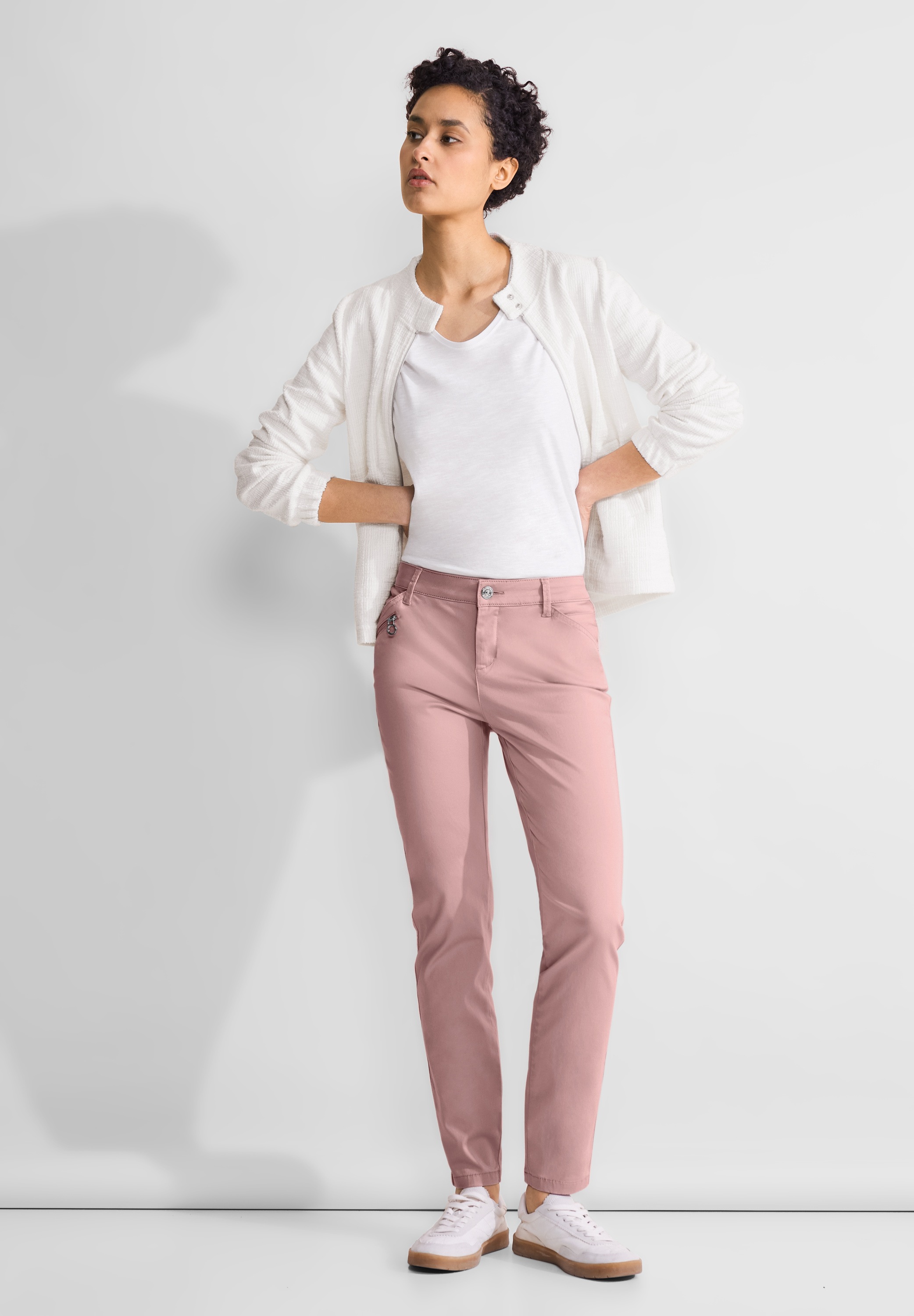 STREET ONE Röhrenhose, Middle Waist