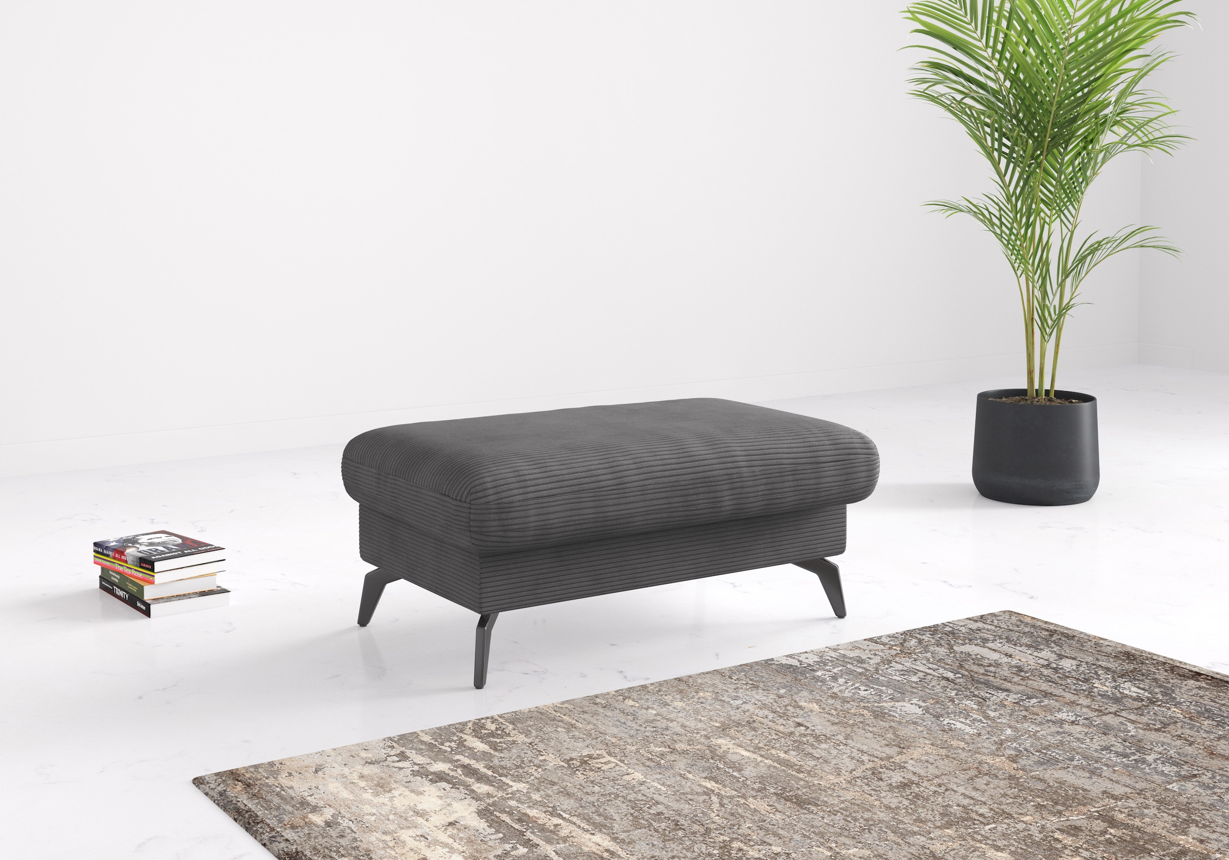 Stauraumhocker SIT & MORE "Morris Jubi, B: 103 cm", grau, B:103cm H:44cm T:69cm, 100% Polyester, Hocker, mit Stauraum, individuell kombinierbar