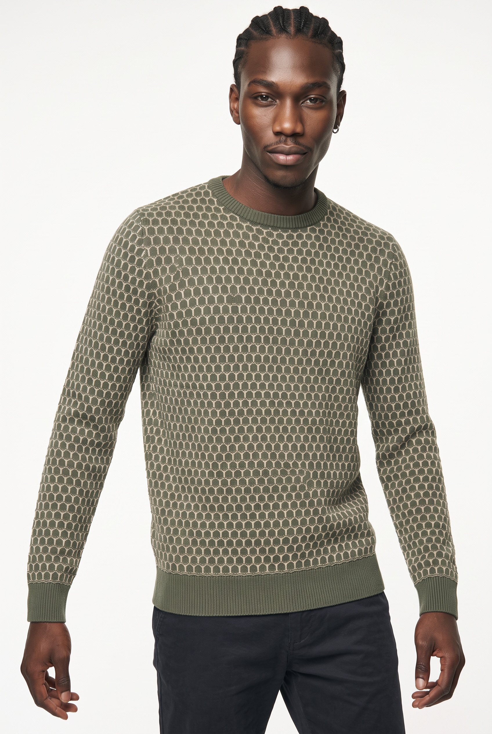 Blend Rundhalspullover "BHDONG CREW" Baumwolle, regular fit