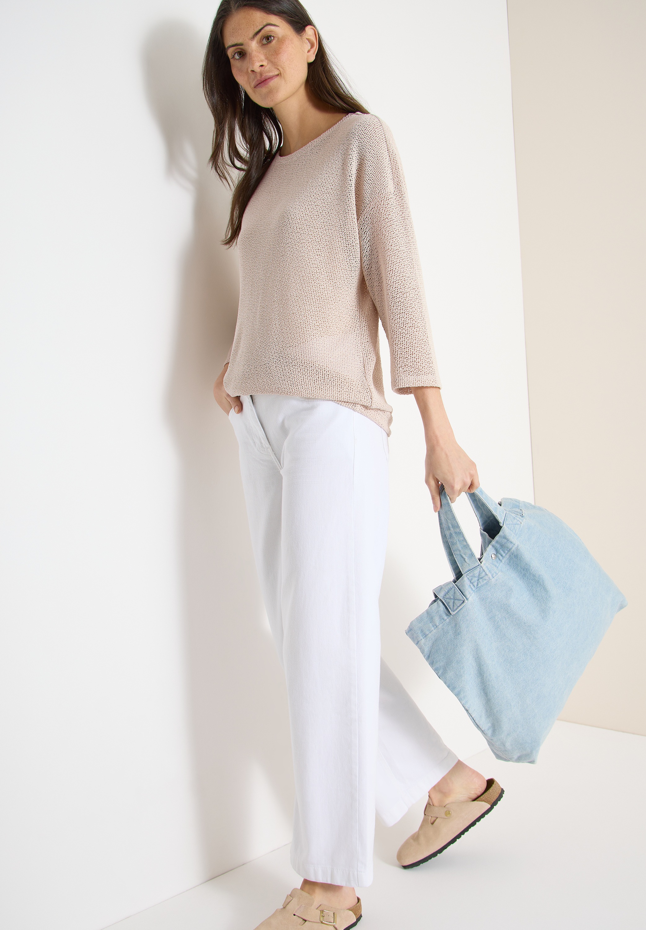 Cecil 3/4 Arm-Pullover mit U-Boot Ausschnitt