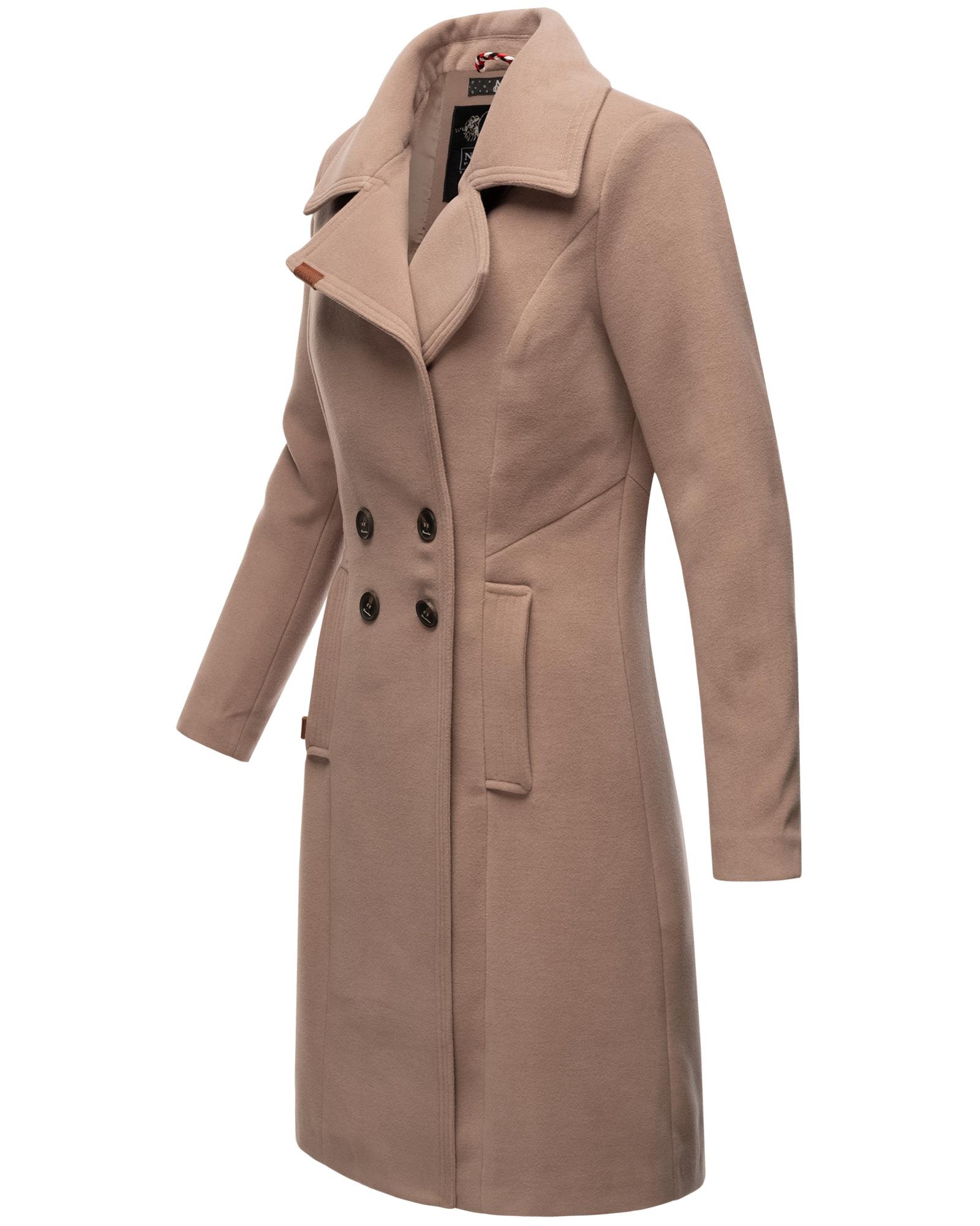 Navahoo Wintermantel »Wooly«, edler Damen Trenchcoat in Wollmantel-Optik