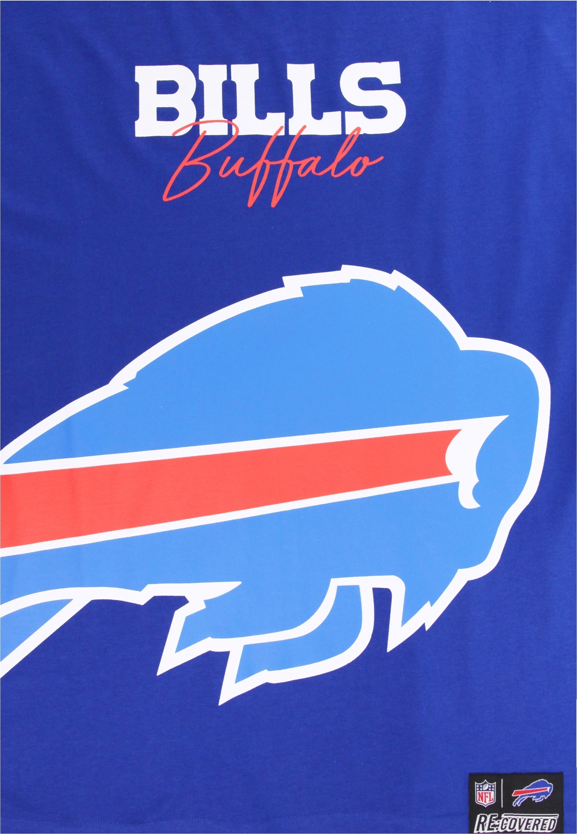 Recovered T-Shirt »NFL Bills Buffalo Cut and Sew Oversized«, (1 tlg.), für alle Buffalo Bills-Fans