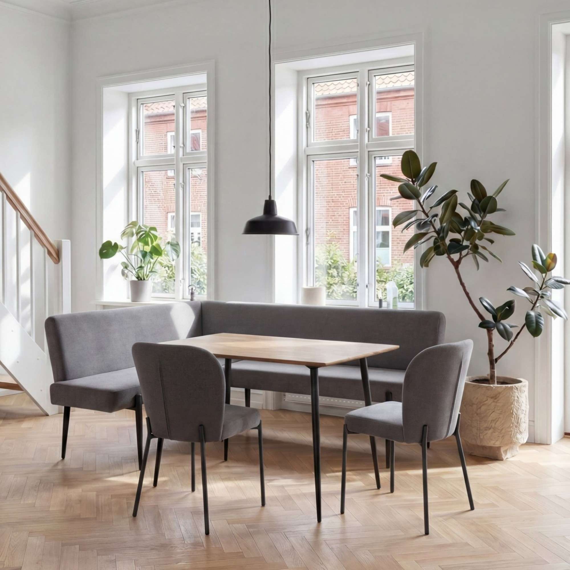 OTTO home Eckbank »Frida« Federkern, pflegeleichtem Velours oder Webstoff Bezug, Breite 210 cm