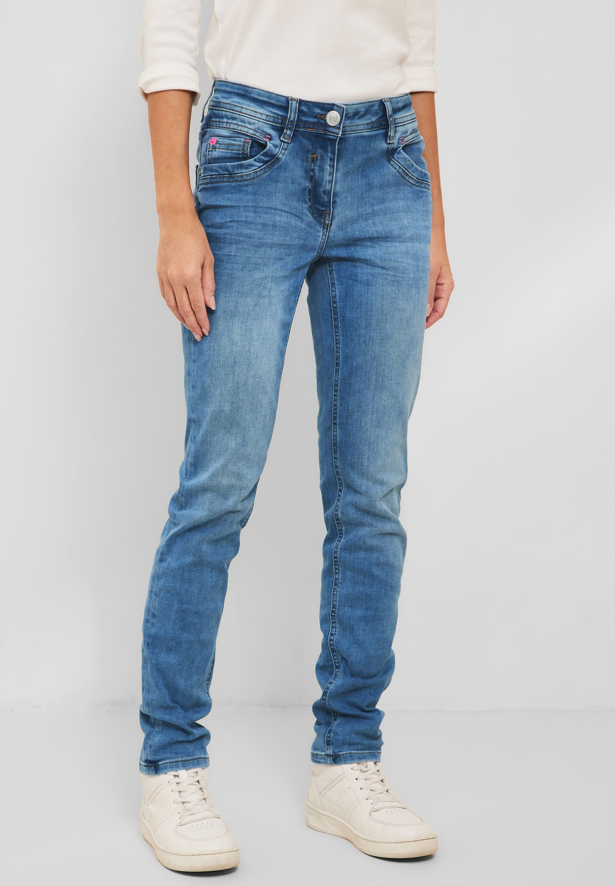 Cecil Slim-fit-Jeans, 5-Pocket-Style