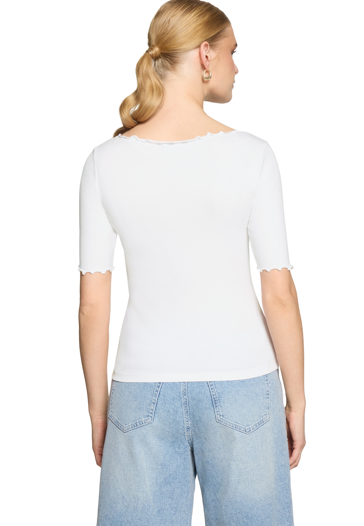 Zero Kurzarmshirt »Damen mit U-Boot-Ausschnitt« 1 Material