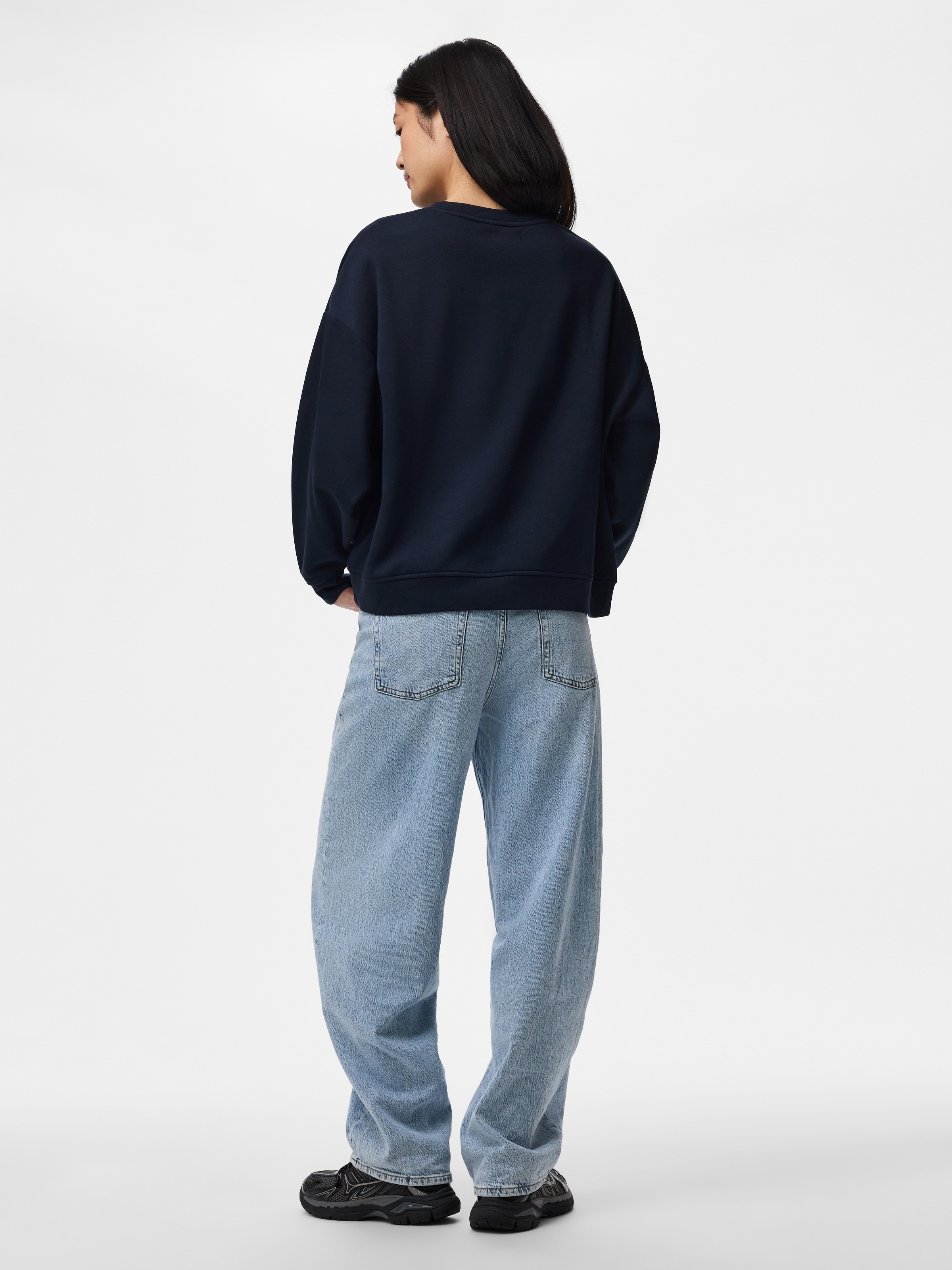 pieces Sweatshirt »PCCHILLI LS LOOSE  FIT SWEAT TOP NOOS BC«, Baumwollmischung
