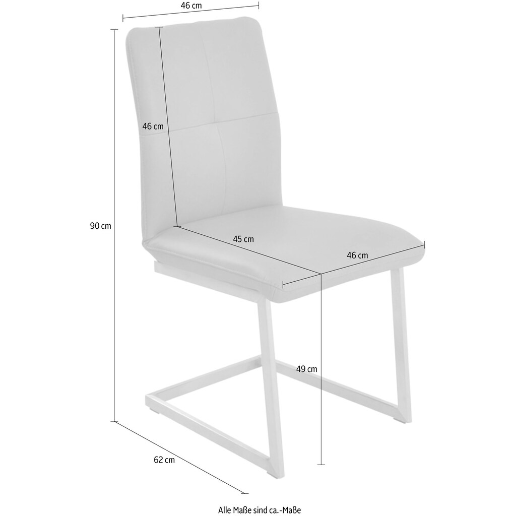 K+W Komfort & Wohnen Freischwinger »6511«, Microfaser 785