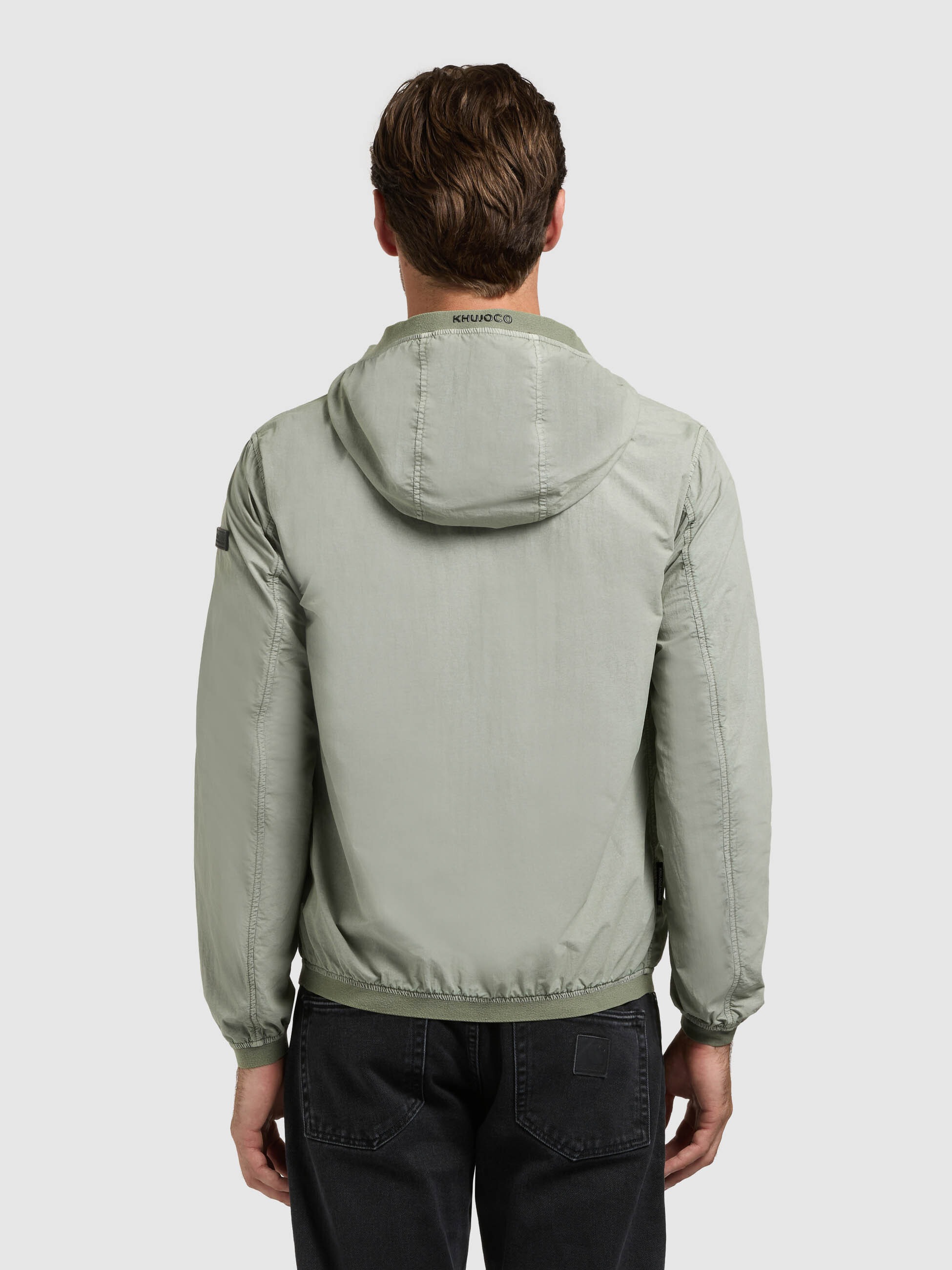 Blouson KHUJO "DERF", Herren, Gr. S, cloud grün, Web, 100% Nylon, regular fit, eingesetzt angesetztes Bündchen, Jacken Blouson 3