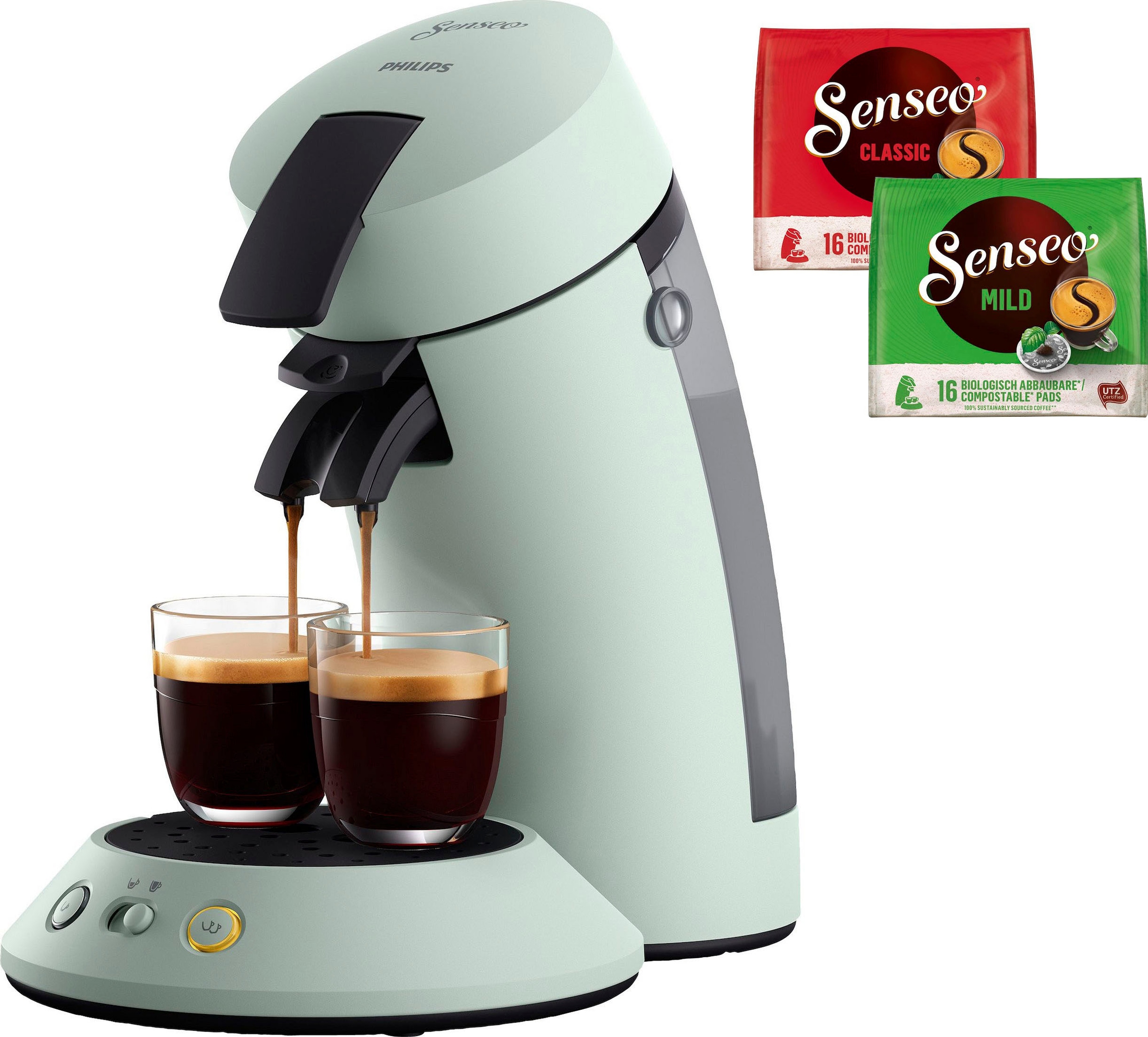 BAUR 5,- Kaffeepadmaschine UVP im Gratis-Zugaben von »Original kaufen Philips CSA210/20«, inkl. Plus Senseo Wert |