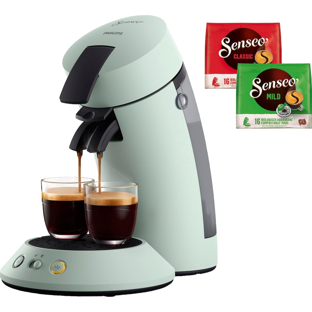 Philips Senseo Kaffeepadmaschine »Original Plus CSA210/20, aus 28% recyceltem Plastik«