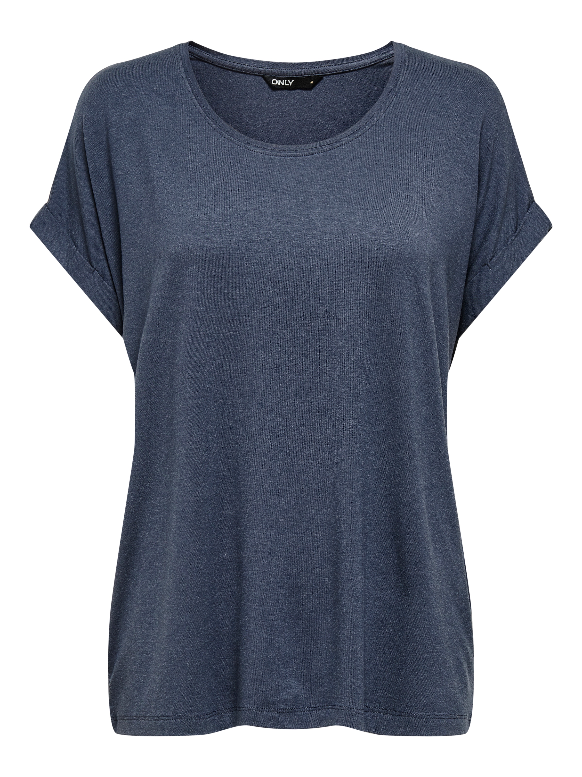 ONLY T-Shirt »ONLMOSTER S/S O-NECK TOP NOOS JRS«, mit Aufschlag am Arm