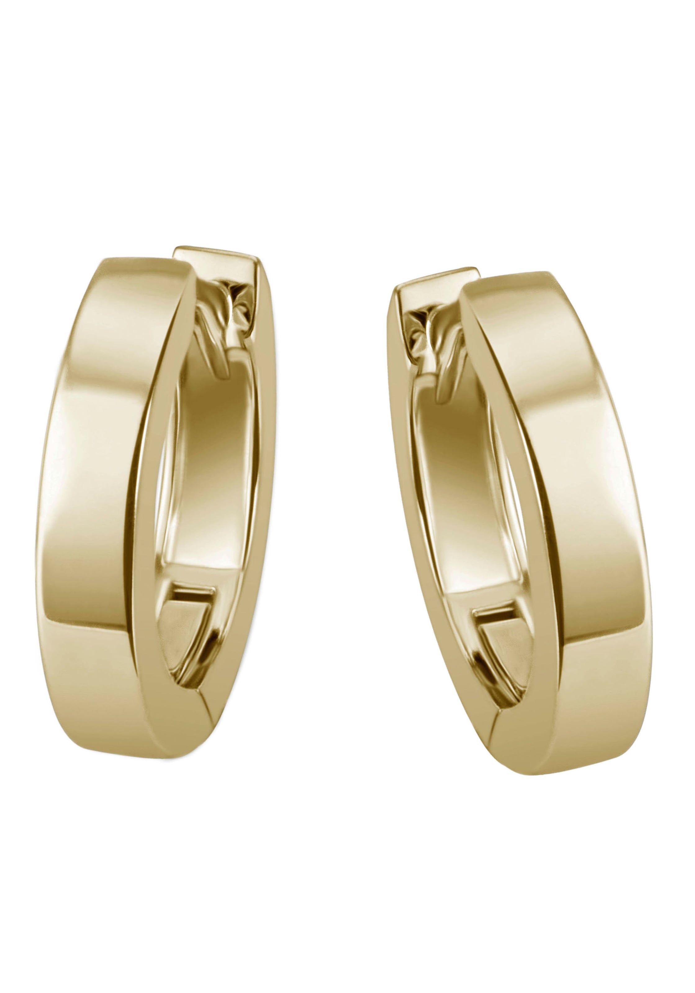 Paar Creolen FIRETTI "Schmuck Geschenk Silber 925 Ohrschmuck glänzend", gold (gelbgoldfarben), Ohrringe, Damen, 14,3mm, Silber 925 (Sterlingsilber)