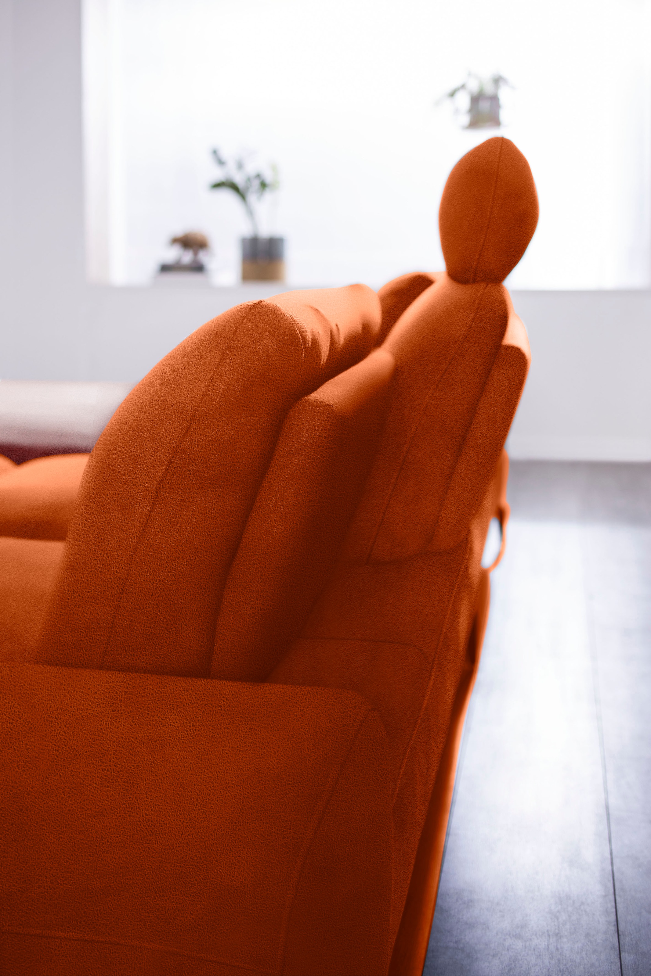 W.SCHILLIG Ecksofa »valentinoo, Designsofa, bequem, elegant und zeitlos, L-Form«, (Set), inklusive Hocker, mit Sitztiefenverstellung, Breite 299 cm