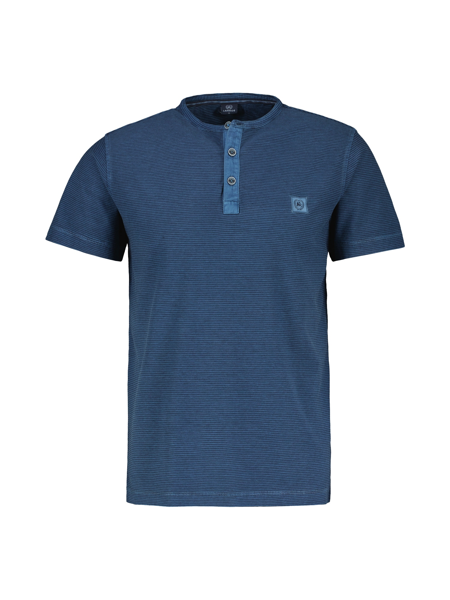 LERROS Henleyshirt »LERROS Gestreiftes Serafino-Shirt für Herren«