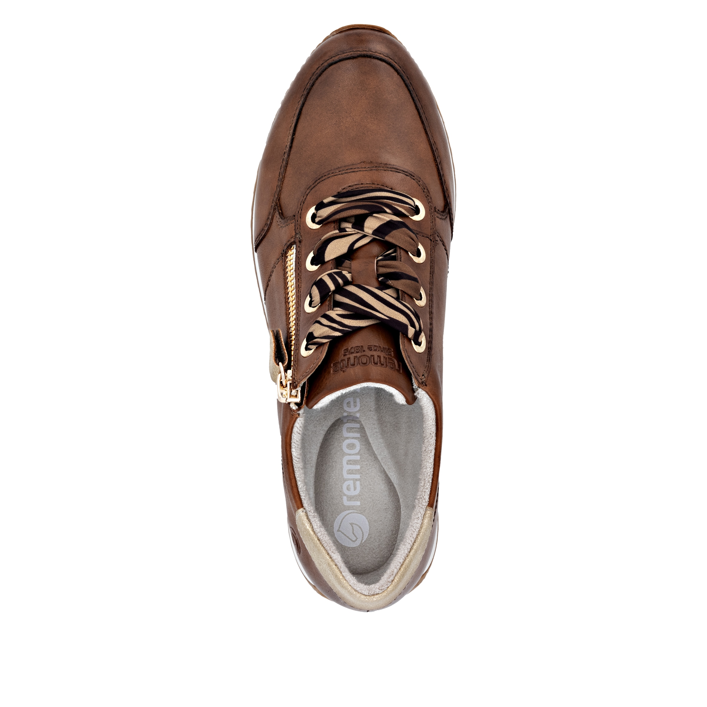 Remonte Keilsneaker, Schnürschuh, Halbschuh, Freizeitschuh mit seitlichem Reißverschluss