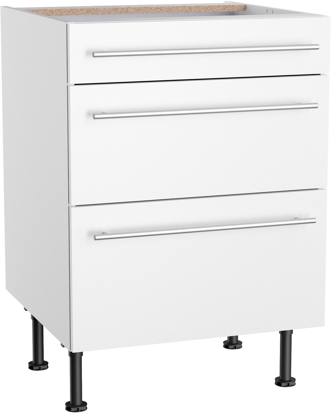 KOCHSTATION Unterschrank "KS-Bern2", Breite 60 cm, 1 Schubkasten, 2 Auszüge günstig online kaufen
