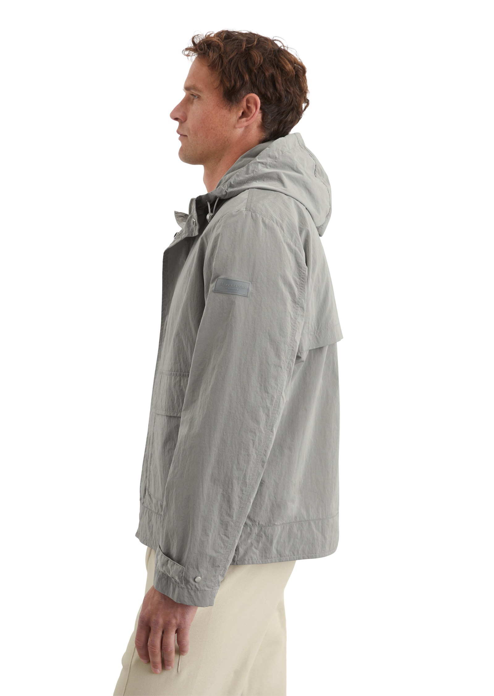 Marc O'Polo Outdoorjacke »aus wasserabweisendem Material«, mit Kapuze