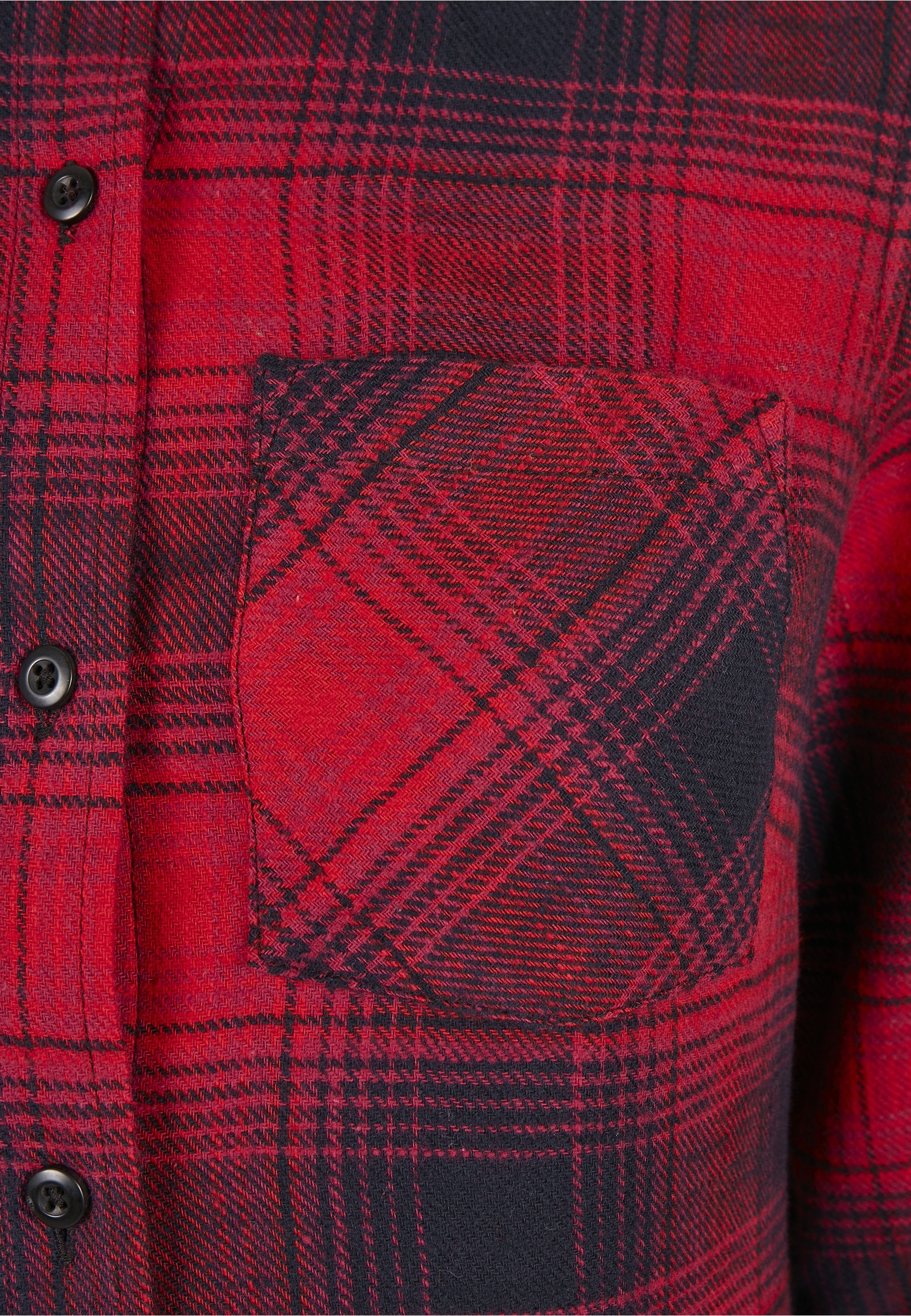 URBAN CLASSICS Shirtkleid »Urban Classics Damen Ladies Check Shirt Dress« 1 Stk. tlg.