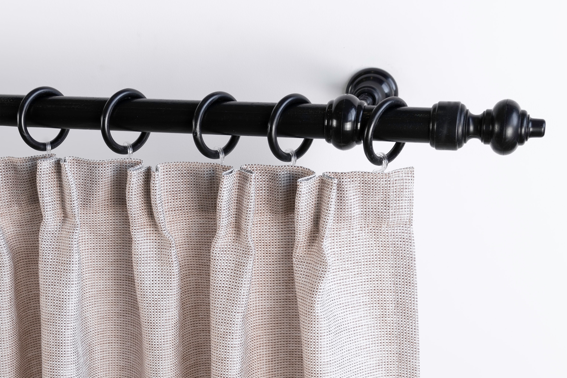 GARESA Gardinenstange "STANDARD" Ø 28 mm 1 läufig-läufig Wunschmaßlänge Vor günstig online kaufen