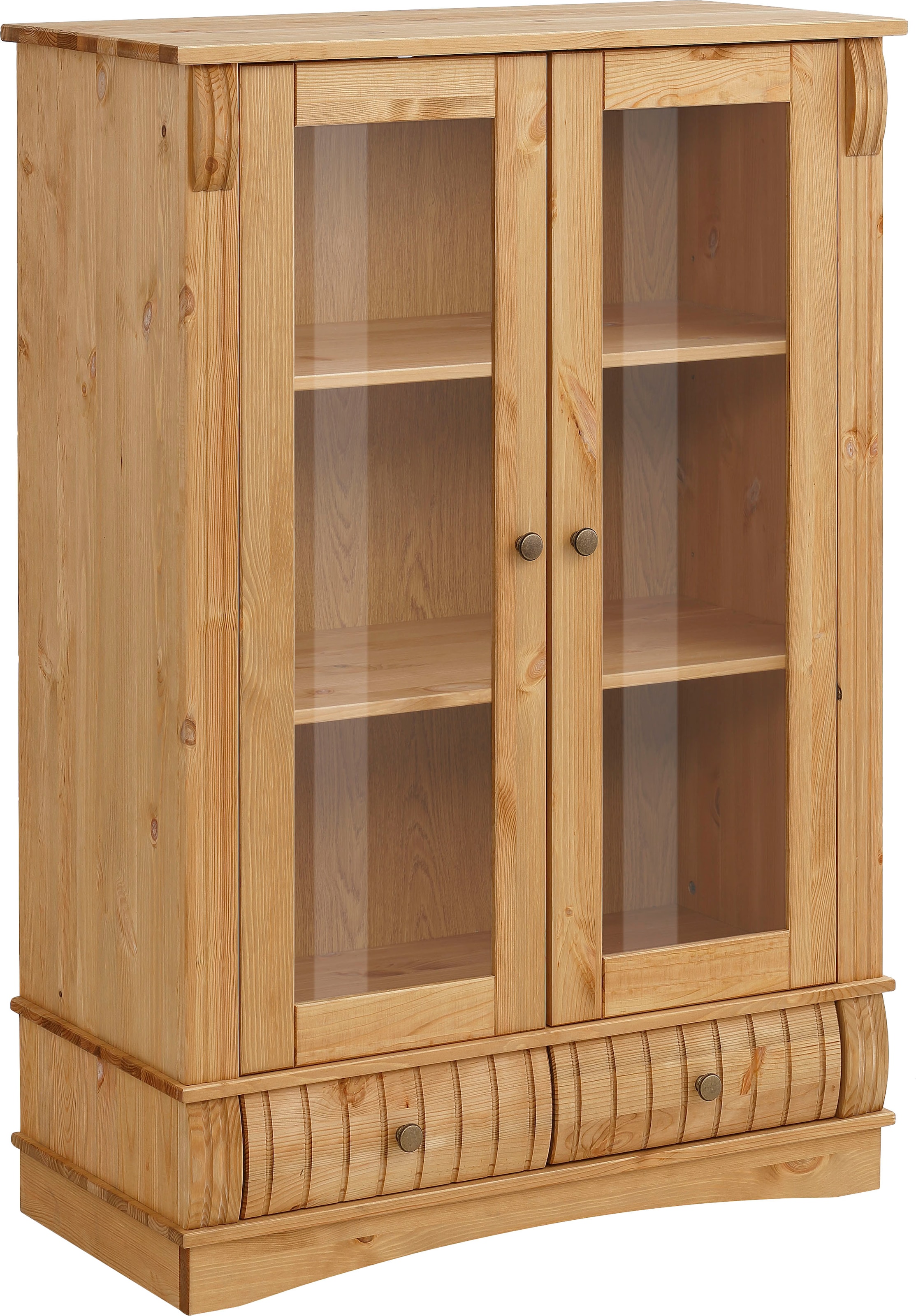 Home affaire Vitrine "Teresa", (Maße (B/T/H): ca. 84/40/120 cm), mit 2 Glas günstig online kaufen