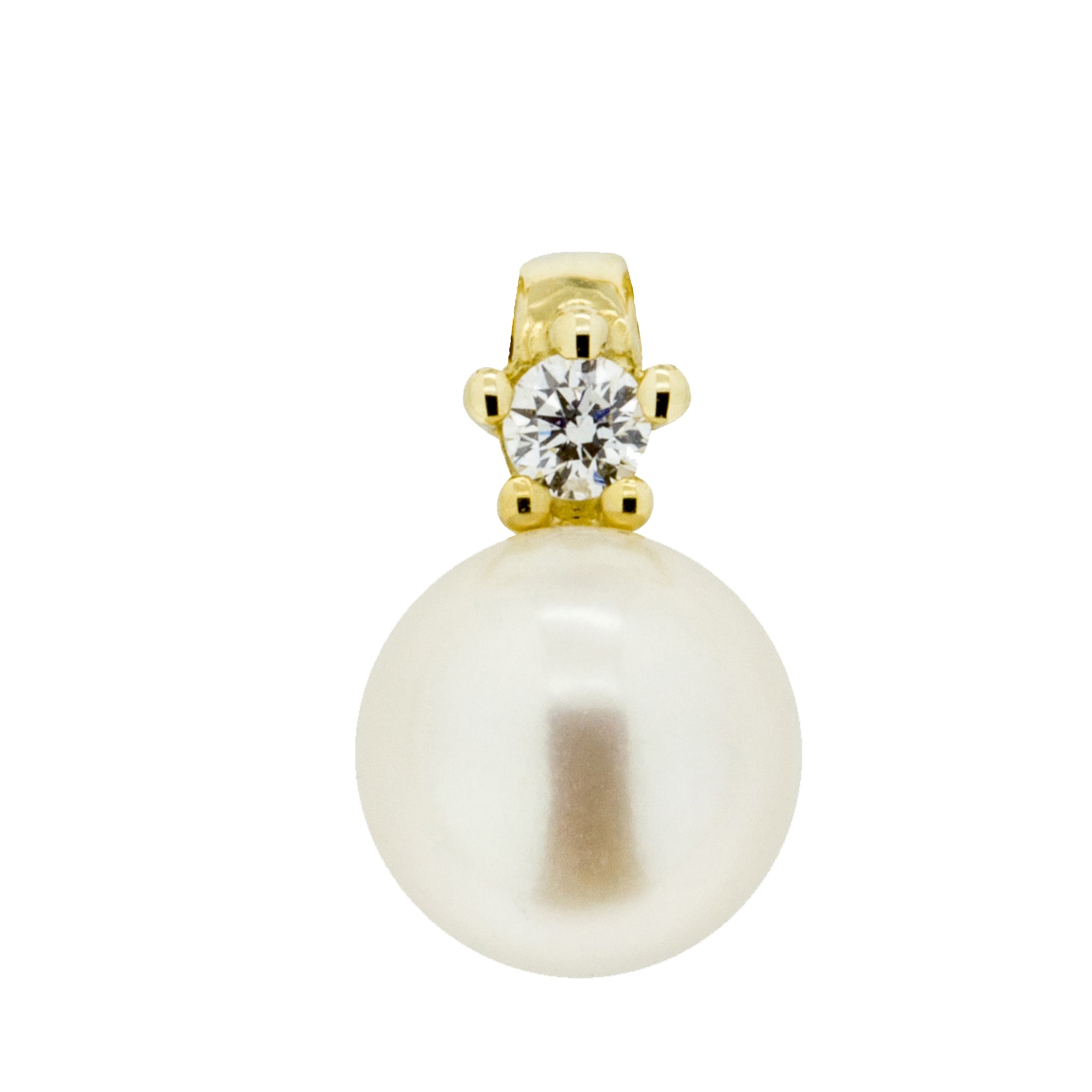 Orolino Kettenanhänger »585 Gold mit Brillant 0,03ct. + Perle weiß 5,5-6mm«