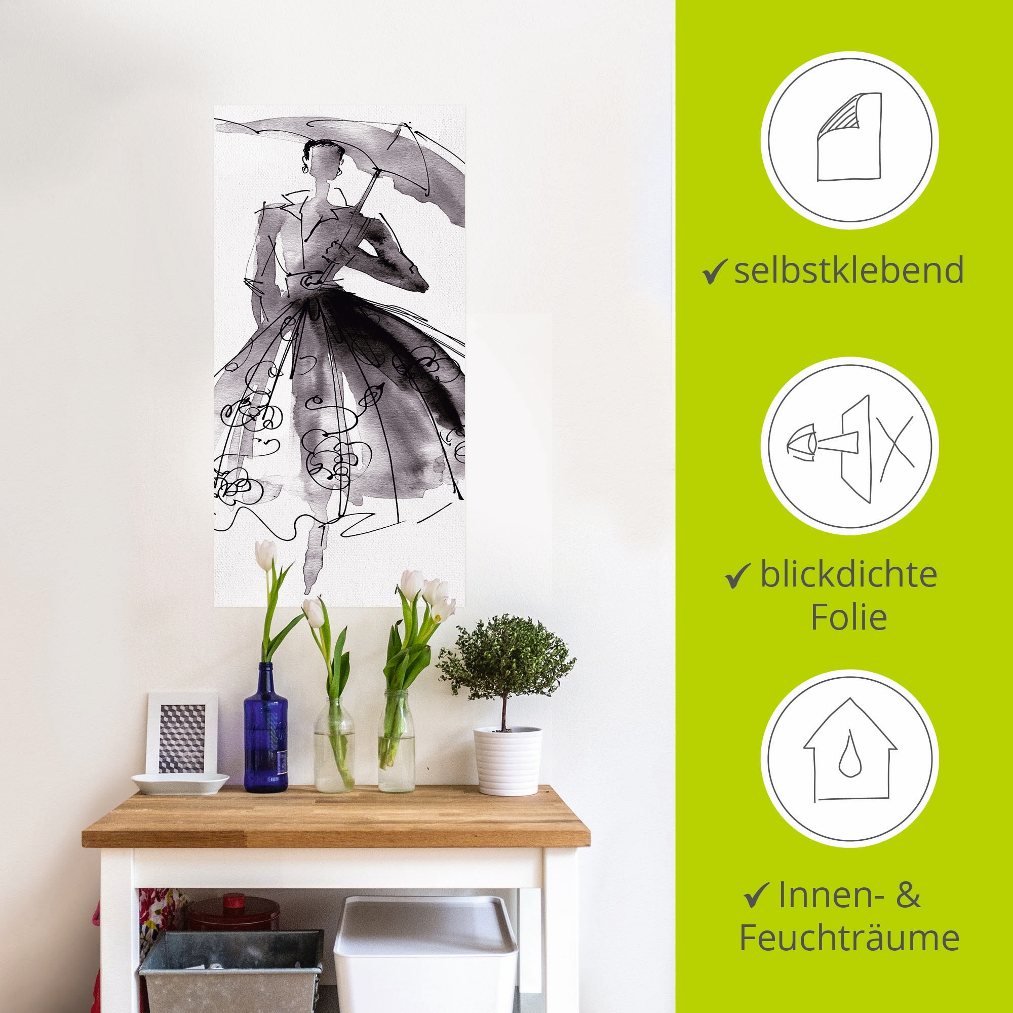Artland Wandbild »Mode Skizzenbuch VI«, Mode, (1 St.), als Leinwandbild, Poster, Wandaufkleber in verschied. Größen